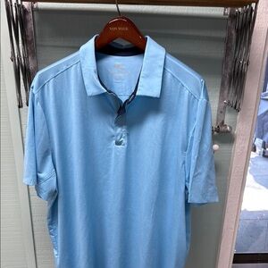 Tommy Bahama Blue Polo Shirt Soft Performance Fabric XXL